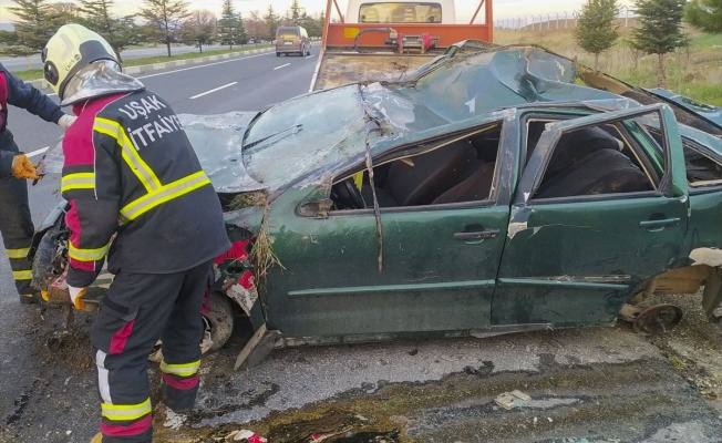 Uşak'ta Trafik Kazası 1 Kişi Öldü, 1 Kişi Yaralandı
