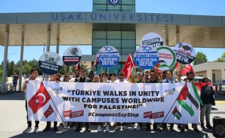 Üniversitede İsrail Protestosu