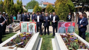 Uşak'taki şehit mezarları ziyaret edildi